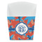 Blue Parrot French Fry Favor Box - Front View