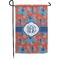 Blue Parrot Small Garden Flag - Double Sided w/ Monograms