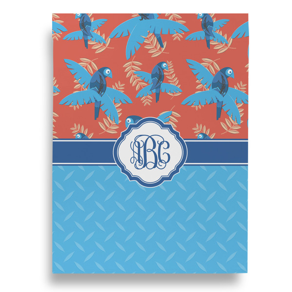 Blue Parrot Garden Flags - Large - Double Sided - BACK