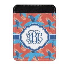 Blue Parrot Genuine Leather Money Clip (Personalized)