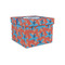 Blue Parrot Gift Boxes with Lid - Canvas Wrapped - Small - Front/Main