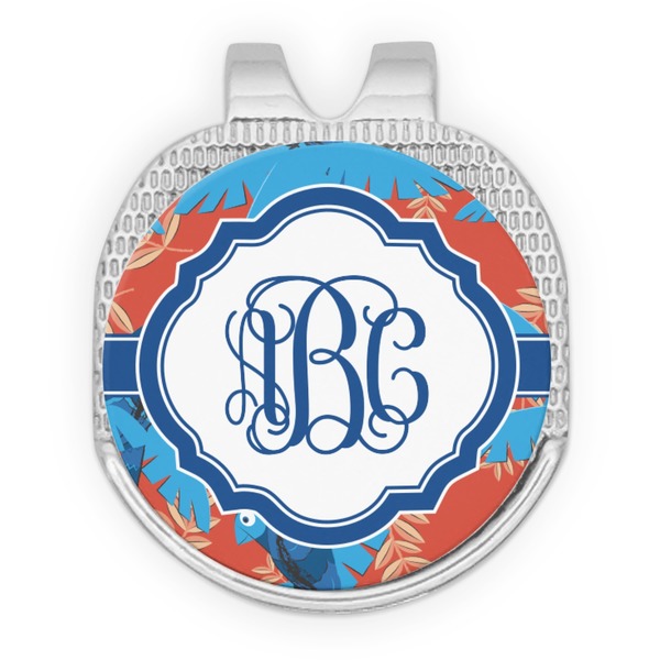 Blue Parrot Golf Ball Hat Marker Hat Clip