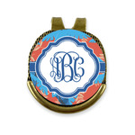 Blue Parrot Golf Ball Marker - Hat Clip - Gold
