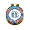Blue Parrot Golf Ball Marker - Hat Clip - Gold