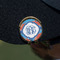 Blue Parrot Golf Ball Marker Hat Clip - Gold - On Hat