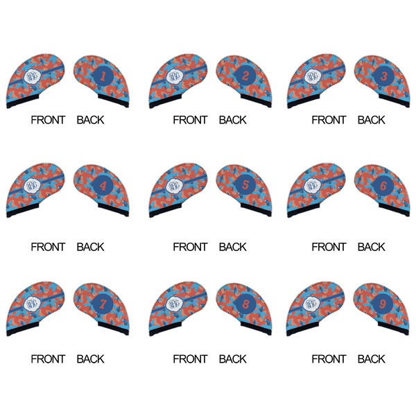 Blue Parrot Golf Club Covers - APPROVAL (set of 9)