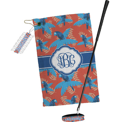 Blue Parrot Golf Towel Gift Set (Personalized)