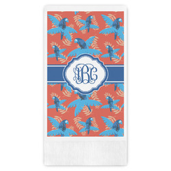 Blue Parrot Guest Towels - Full Color (Personalized)