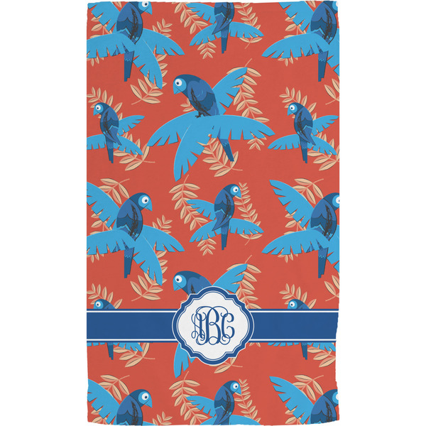 Blue Parrot Hand Towel (Personalized)