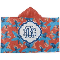 Blue Parrot Kids Hooded Towel (Personalized)