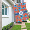 Blue Parrot House Flags - Double Sided - LIFESTYLE