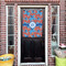 Blue Parrot House Flags - Double Sided - (Over the door) LIFESTYLE