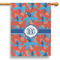 Blue Parrot 28" House Flag (Personalized)