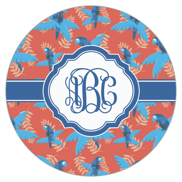 Blue Parrot Icing Circle - Medium - Single