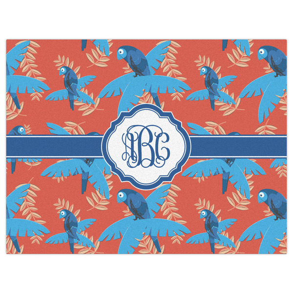 Blue Parrot Indoor / Outdoor Rug - 6'x8' - Front Flat