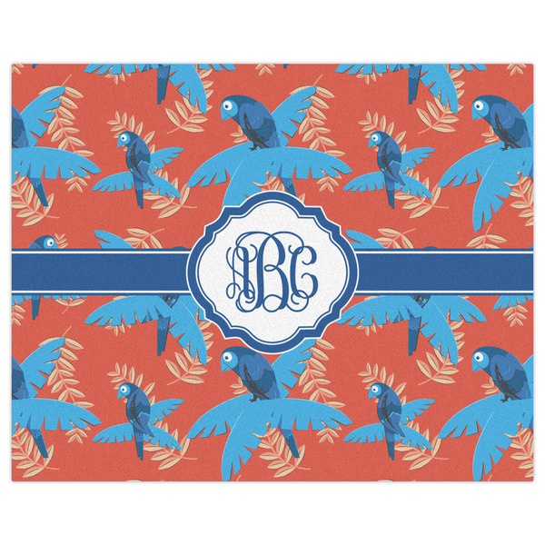 Blue Parrot Indoor / Outdoor Rug - 8'x10' - Front Flat