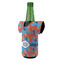 Blue Parrot Jersey Bottle Cooler - ANGLE (on bottle)