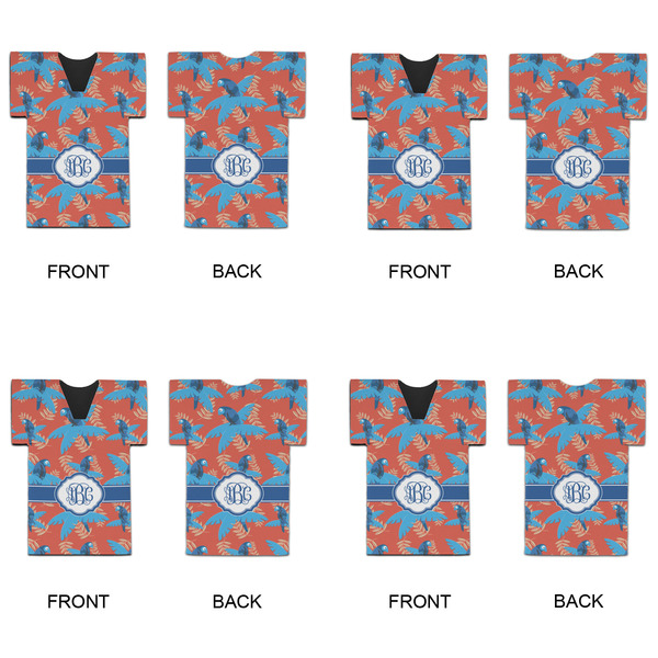 Blue Parrot Jersey Bottle Cooler - Set of 4 - APPROVAL