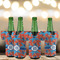 Blue Parrot Jersey Bottle Cooler - Set of 4 - LIFESTYLE