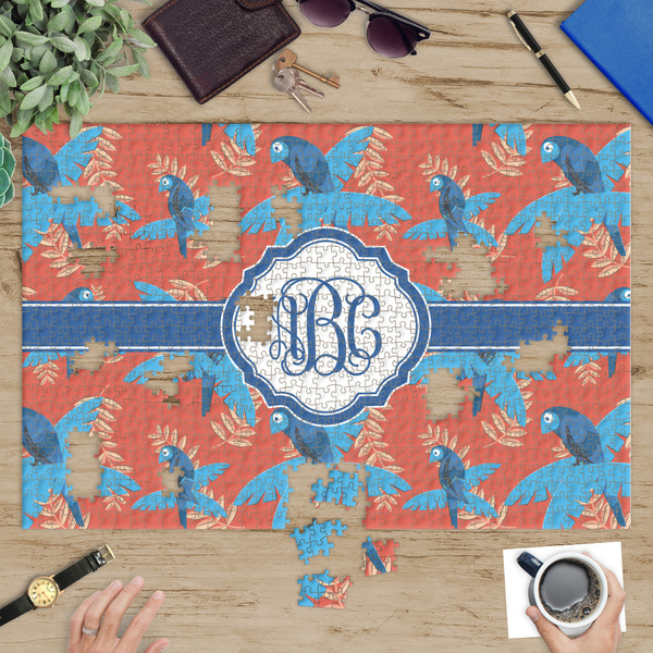 Blue Parrot Jigsaw Puzzle 1014 Piece - In Context