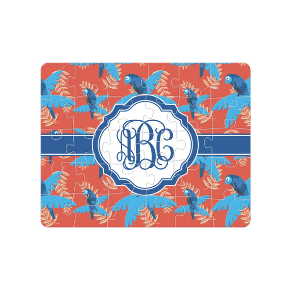 Custom Blue Parrot Jigsaw Puzzles (Personalized)