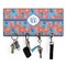 Blue Parrot Key Hanger w/ 4 Hooks & Keys