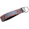 Blue Parrot Webbing Keychain FOB with Metal