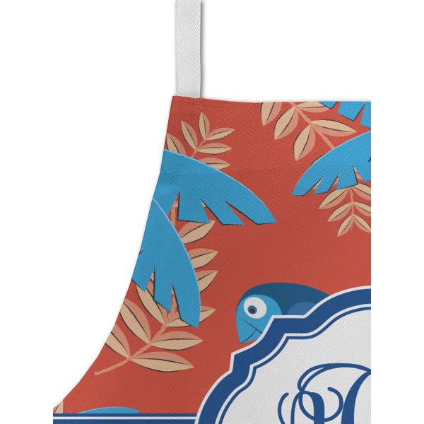 Blue Parrot Kid's Aprons - Detail