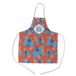 Blue Parrot Kid's Apron - Medium (Personalized)