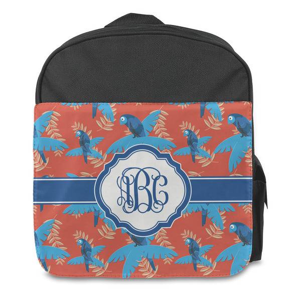 Blue Parrot Kids Backpack - Front