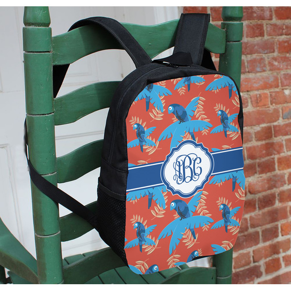 Blue Parrot Kids Backpack - In Context