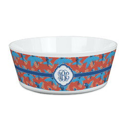 Blue Parrot Kid's Bowl (Personalized)