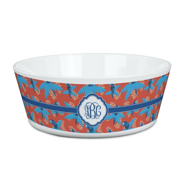 Custom Blue Parrot Kid's Bowl (Personalized)