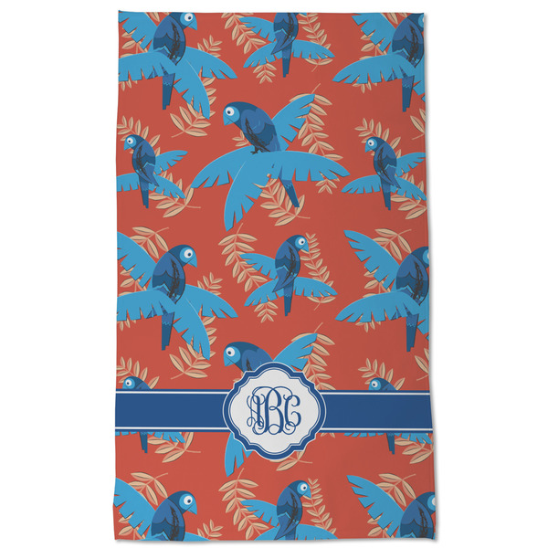 Blue Parrot Kitchen Towel - Poly Cotton - Full Front