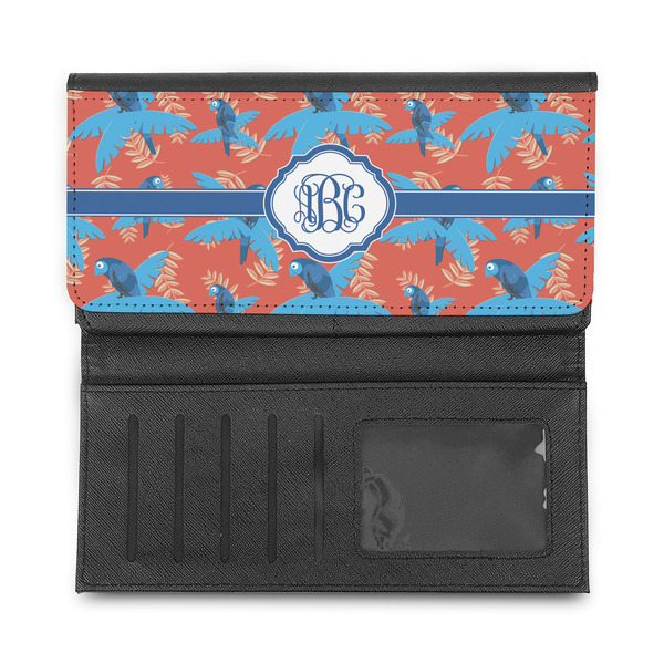 Blue Parrot Ladies Wallet - Half Way Open