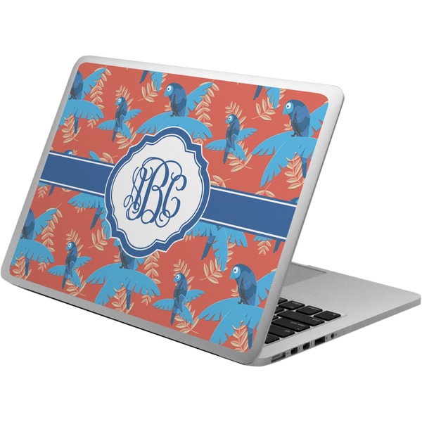 Custom Blue Parrot Laptop Skin - Custom Sized (Personalized)