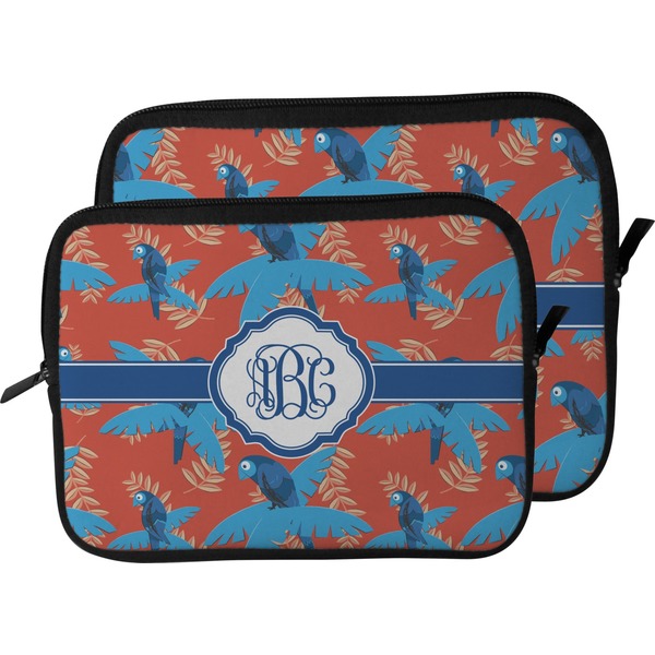 Blue Parrot Laptop Sleeve (Size Comparison)
