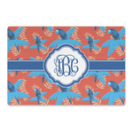 Blue Parrot Large Rectangle Car Magnet (Personalized)