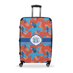 Blue Parrot Suitcase - 28" Large - Checked w/ Monogram