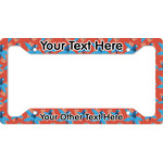 Blue Parrot License Plate Frame - Style A (Personalized)