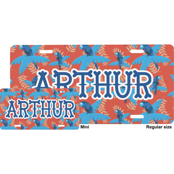 Blue Parrot License Plate (Sizes)