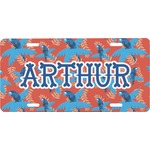 Blue Parrot Front License Plate (Personalized)