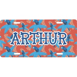 Blue Parrot Front License Plate (Personalized)