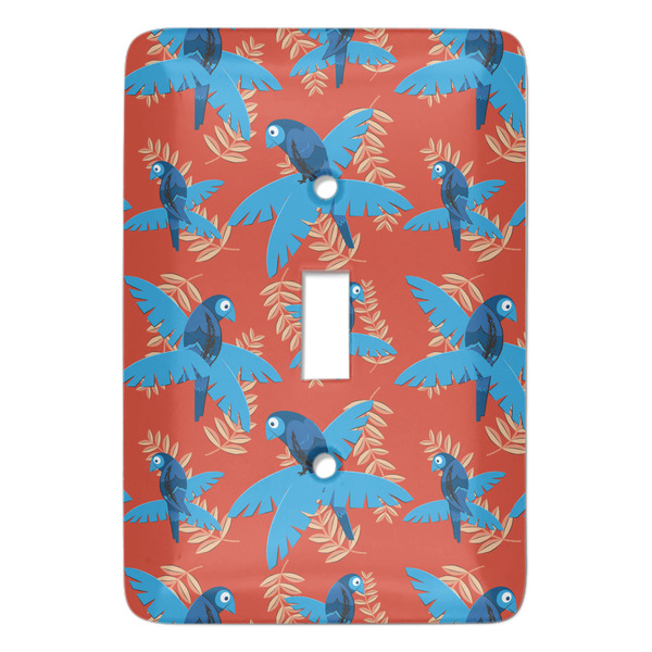 Custom Blue Parrot Light Switch Cover (Single Toggle)