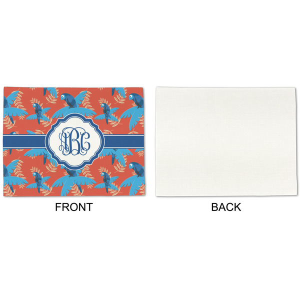 Blue Parrot Linen Placemat - APPROVAL Single (single sided)