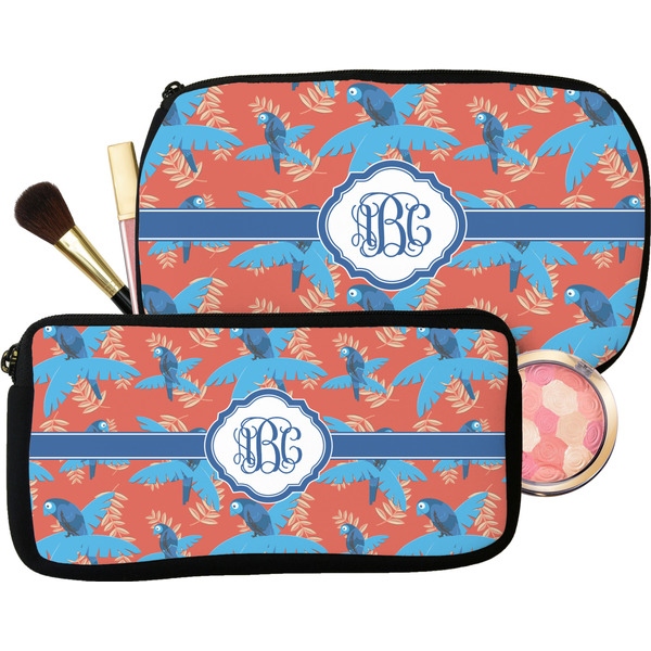 Blue Parrot Makeup / Cosmetic Bags (Select Size)