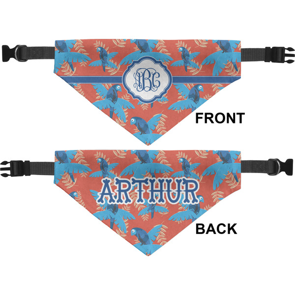 Blue Parrot Medium Dog Bandana Approval