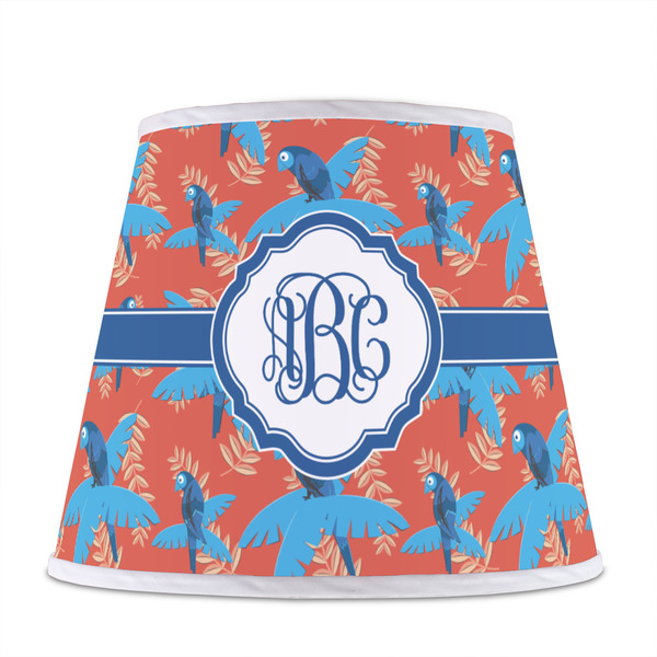 Blue Parrot Poly Film Empire Lampshade - Front View