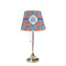 Blue Parrot Poly Film Empire Lampshade - On Stand