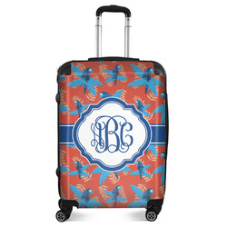 Blue Parrot Suitcase - 24"Medium - Checked (Personalized)